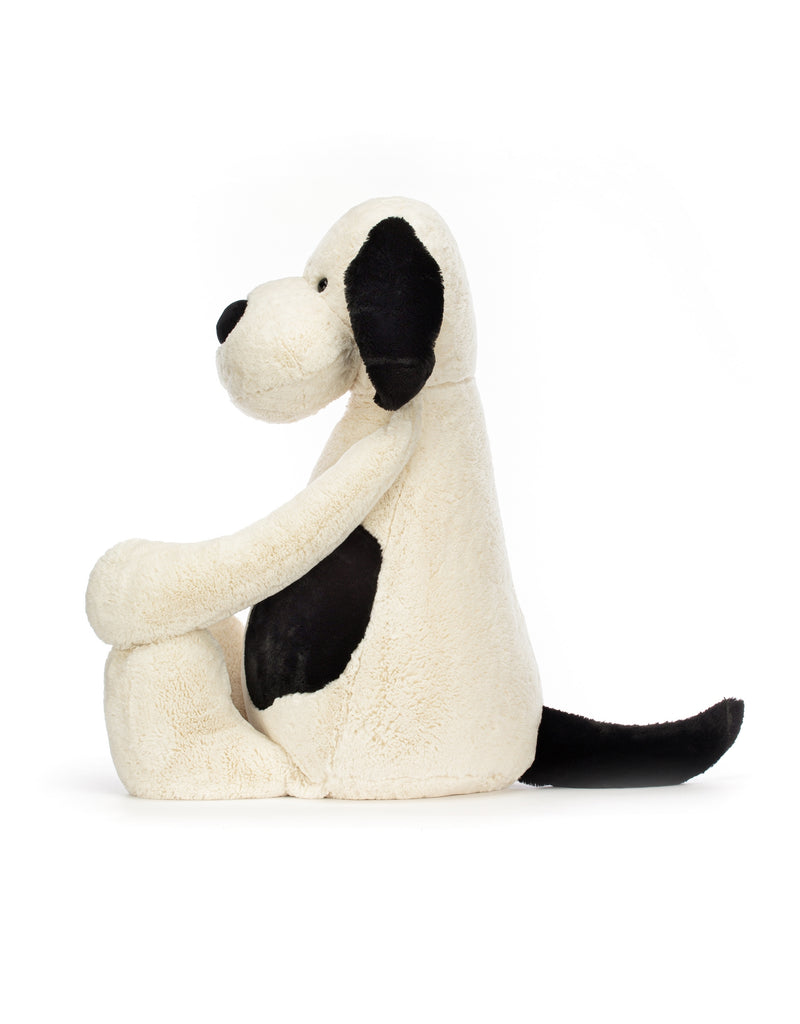 Peluche - Chien Bashful Noir et crème - Géant - Black & Cream Puppy Giant - Jellycat