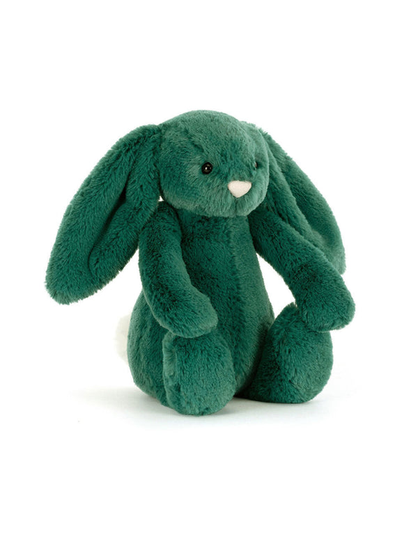 Peluche ultra douce de lapin bashful de couleur sarcelle - Jellycat | Veille sur toi