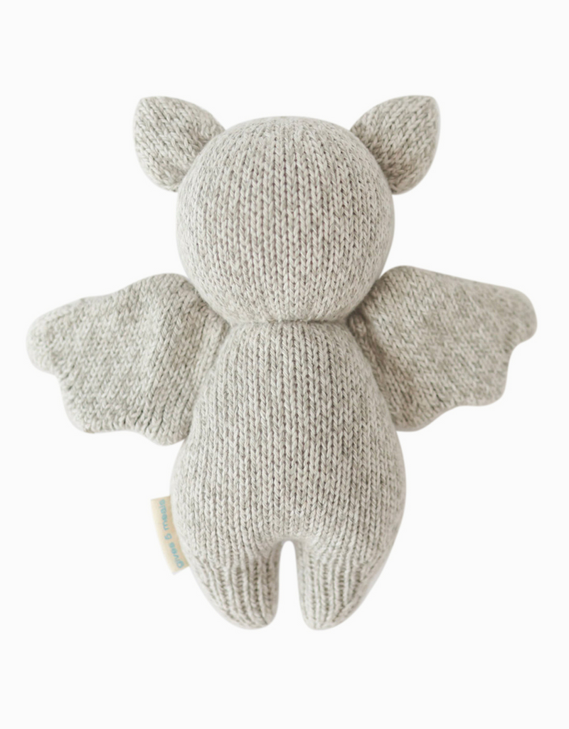 Peluche - Bébé chauve-souris grise 7"- Cuddle + kind