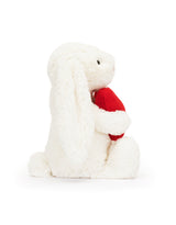 Peluche - Lapin blanc avec coeur - Bashful - Petit - Jellycat