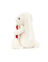 Peluche - Lapin avec canne de Noël - Bashful Bunny with Candy Cane - Jellycat