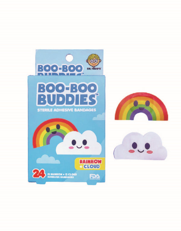 Pansement pour enfant - Arc-en-ciel et nuage - Boo-Boo Buddies
