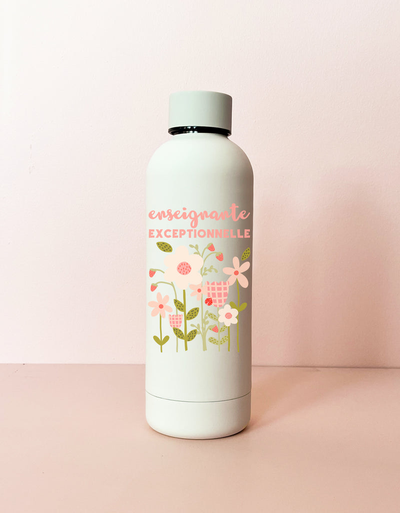 Bouteille en acier inoxydable - Crème enseignante exceptionnelle - Mömy