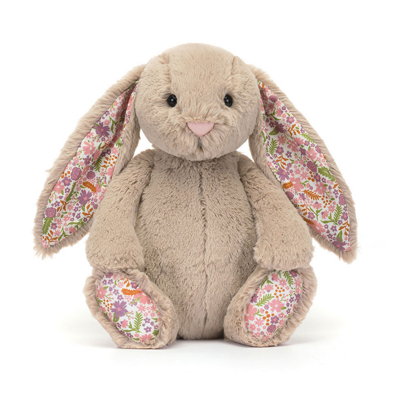 Peluche - Lapin Bashful Blossom - Beige Pétale - Moyen - Jellycat