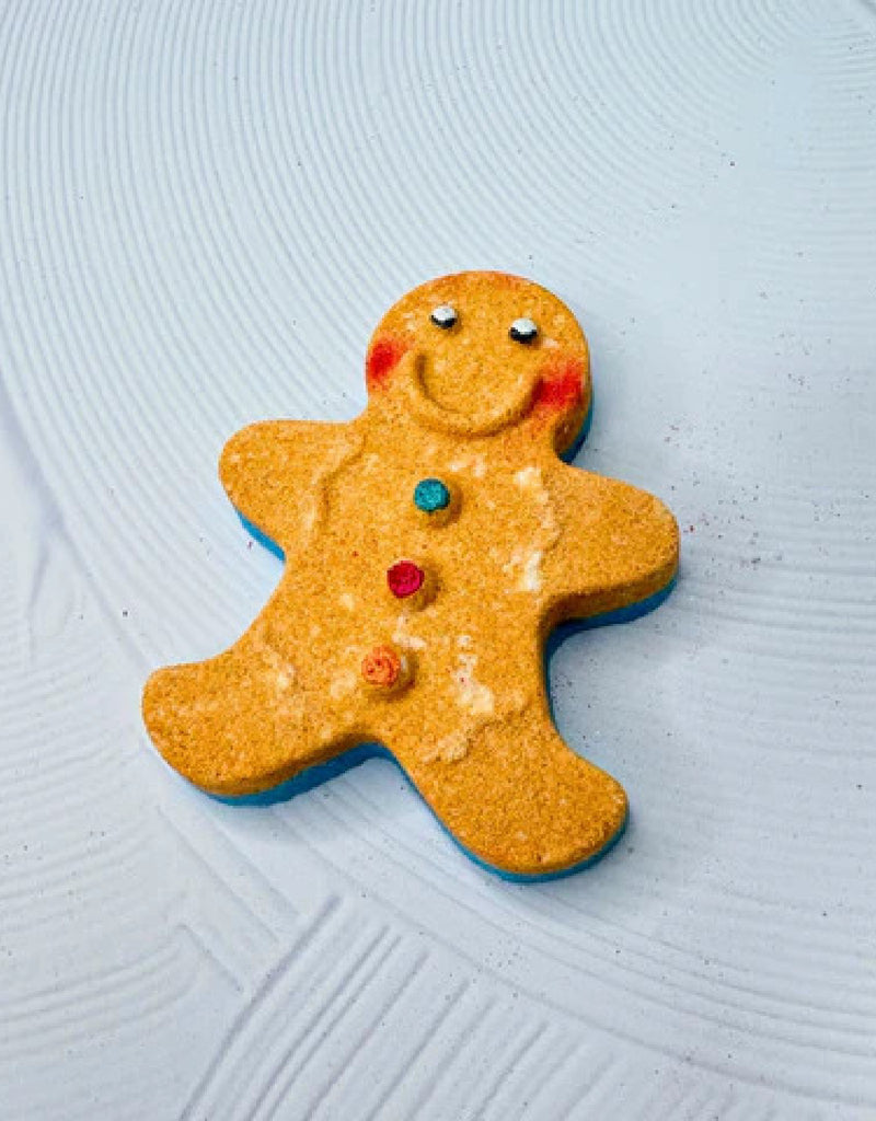 Bombe de bain effervescente surprise - Bonhomme pain d'épices - Bec sucré - La Fabrik | Veille sur toi