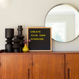 Magnetic Chalk Board - Black - The Type Set Co.