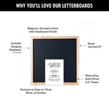 Magnetic Chalk Board - Black - The Type Set Co.