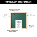 Magnetic Chalk Board - Green - The Type Set Co.