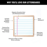 15 x 15" Magnetic Board - Notebook - The Type Set Co.