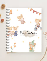 Livre de grossesse, bébé et petite enfance pour les souvenirs - Souris mignonnes - Rainbows & lollipops