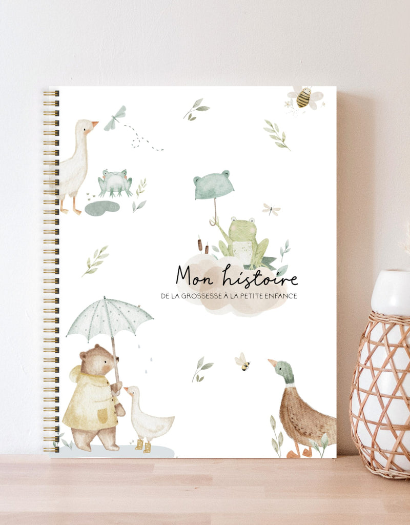 Livre de grossesse, bébé et petite enfance pour les souvenirs - Sous la pluie - Rainbows & Lollipops