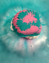 Bombe de bain surprise - Coquillage turquoise rose - La fabrik