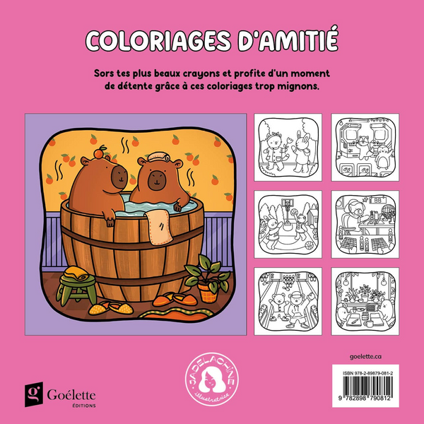 Coloriages d'amitié de Jade Lachine - Éditions Goélette