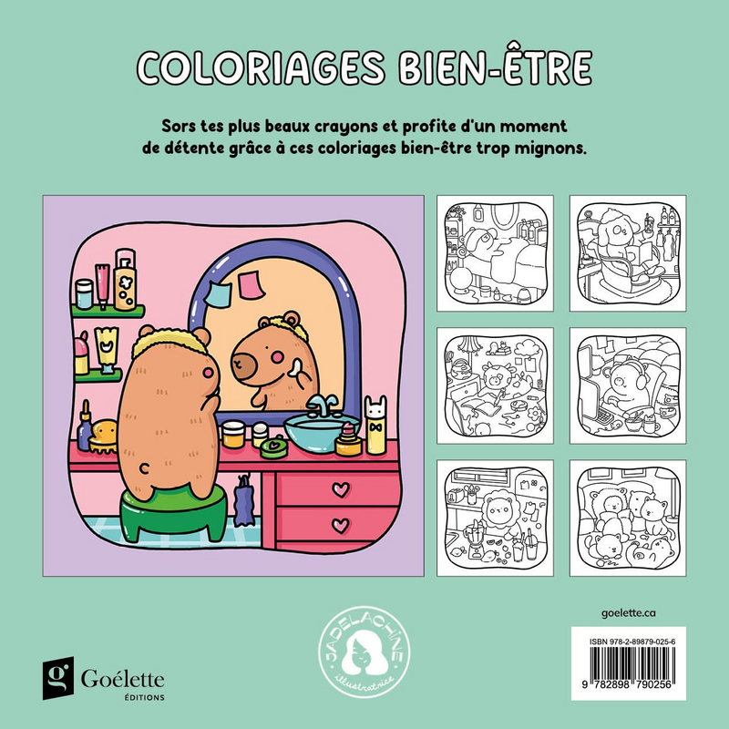Coloriages bien-être de Jade Lachine - Éditions Goélette