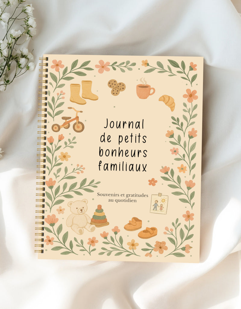 Journal des petits bonheurs familiaux - livre pour conserver les souvenirs à chaque semaine - Rainbows & lollipops
