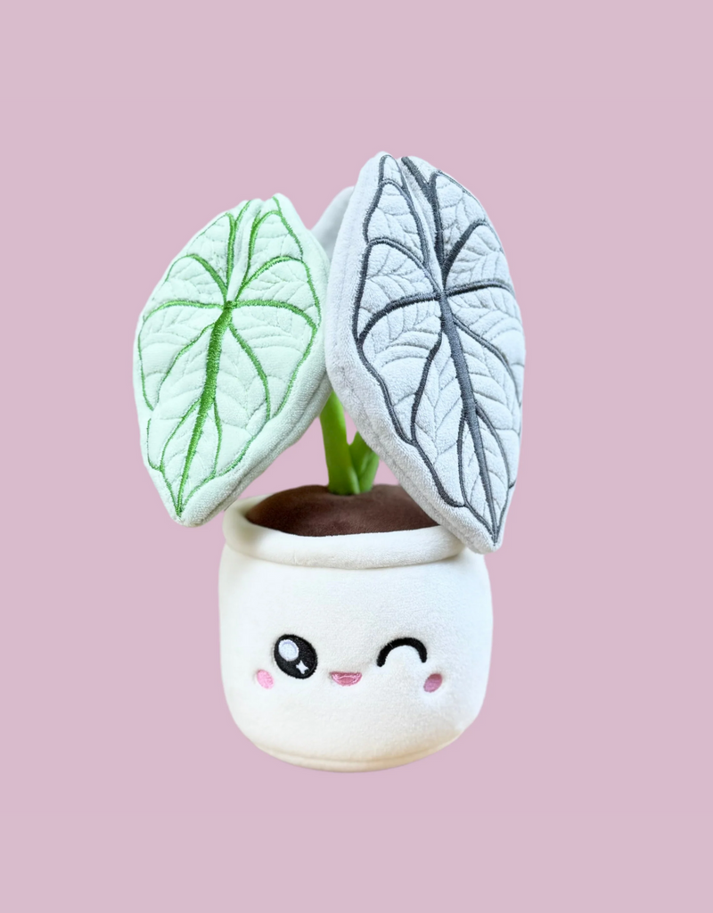 Peluche en forme de plante  Silver Dragon Alocasia - Blushiez