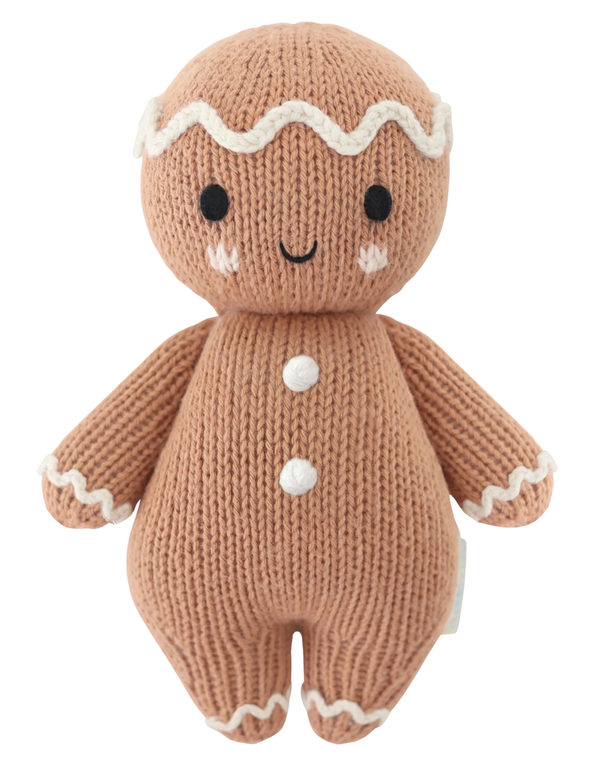 Peluche en tricot de bonhomme en pain d'épices - Cuddle + kind | Veille sur toi