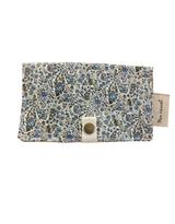 Protège Carnet de santé - Paisley bleu mauve - Sauge & Co