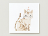 Carte de souhaits - Sammy le chat - Veille sur toi