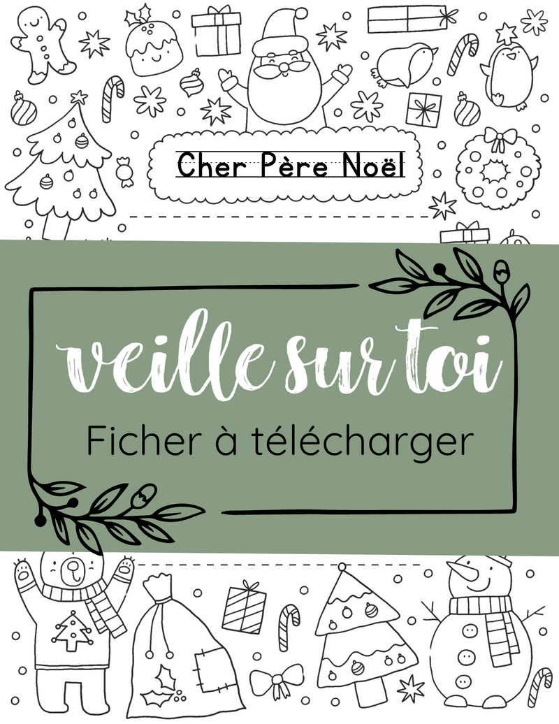 Lettre au Père Noël GRATUITE à télécharger!