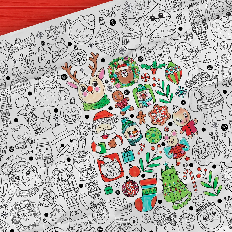 Coloriage Géant - Noël - Pico