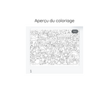 Coloriage de Noël "Les lutins" GRATUIT à télécharger!