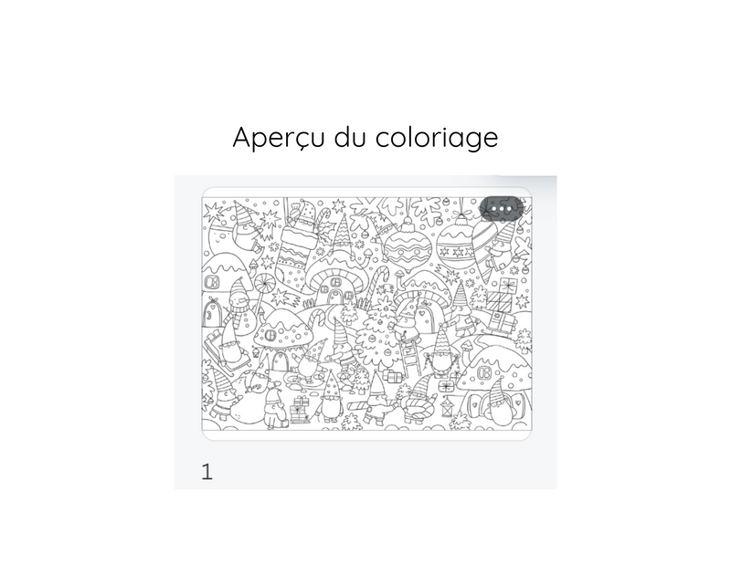 Coloriage de Noël "Les lutins" GRATUIT à télécharger!