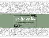 Coloriage de Noël "Les lutins" GRATUIT à télécharger!