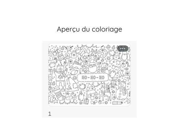 Coloriage de Noël "Ho! Ho! Ho!" GRATUIT à télécharger!