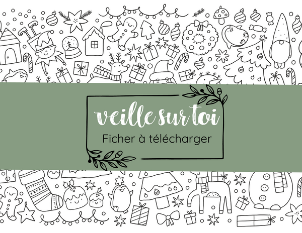 Coloriage de Noël "Ho! Ho! Ho!" GRATUIT à télécharger!