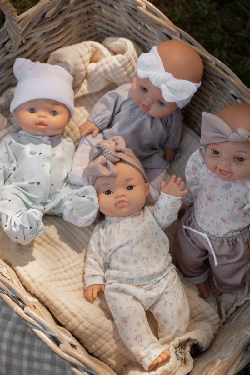 Bébé Gordis - Pyjama oiseaux et chapeau blanc - Paola Reina