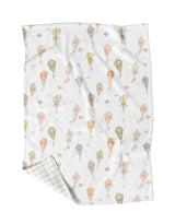 Couverture en minky doux pour enfant fabriquée au Québec - Veille sur toi