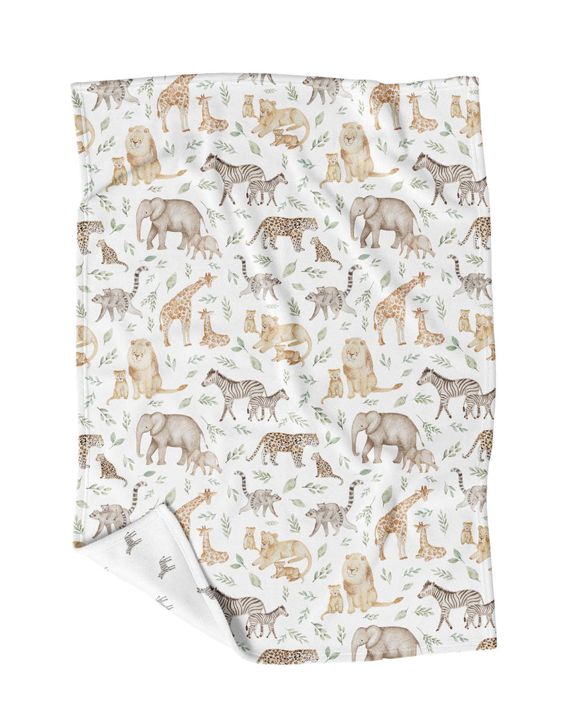 Couverture en minky doux pour enfant fabriquée au Québec - Veille sur toi