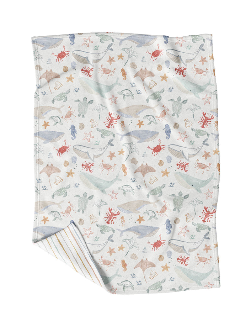 Couverture en minky doux pour enfant fabriquée au Québec - Veille sur toi