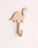 Crochet en bois pour enfant - décoration murale - Diplodocus - Abricotine | Veille sur toi
