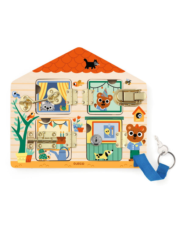 Jeu de manipulation Cabanalock pour enfant - Djeco | Veille sur toi