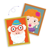 Inzebox Magnetic Game - Portraits - Djeco