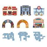 Giant Crazy Motors Circuit Puzzle - Puzzl'Up Giant City - Djeco