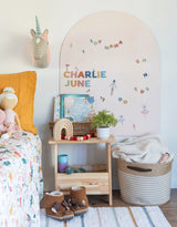Tableau magnétique autocollant pour mur - Blush- Type set Co. | Veille sur toi