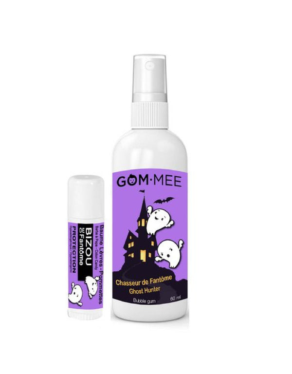 Duo parfum d'ambiance & Baume - Chasseur de fantôme gomme balloune & bizou barbe à papa - GOM.MEE