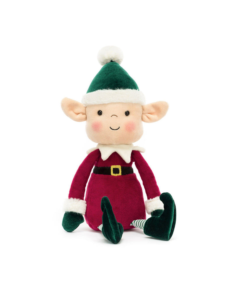 Peluche ultra douce du lutin Eldo pour Noël - Jellycat | Veille sur toi