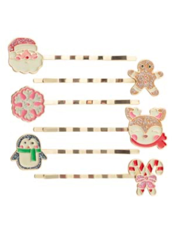 Pince à cheveux en métal - Noël - Stephen Joseph | Veille sur toi