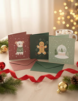 Carte de souhaits de Noël - Chien hivernal - Veille sur toi