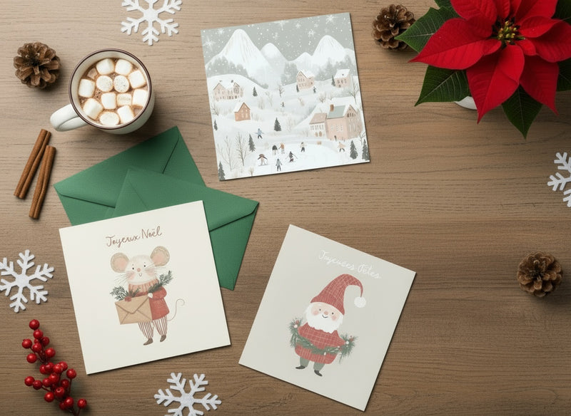 Coffret de cartes de souhaits de Noël - Veille sur toi
