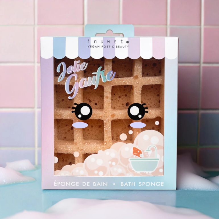Éponge de bain - Jolie gaufre - Inuwet