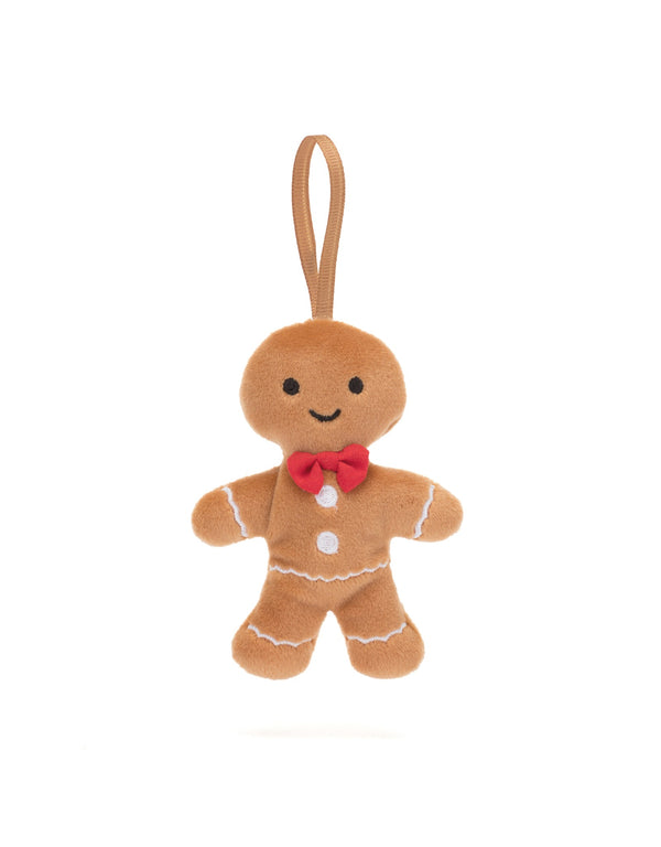 Peluche - Ornement pain d'épices festif Fred - Festive Folly Gingerbread Fred - Jellycat