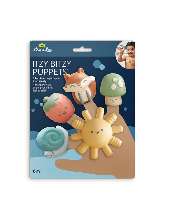 Ensemble de 4 marionnettes à doigts avec un gicleur soleil - Bitzy Puppets™ - Itzy Ritzy