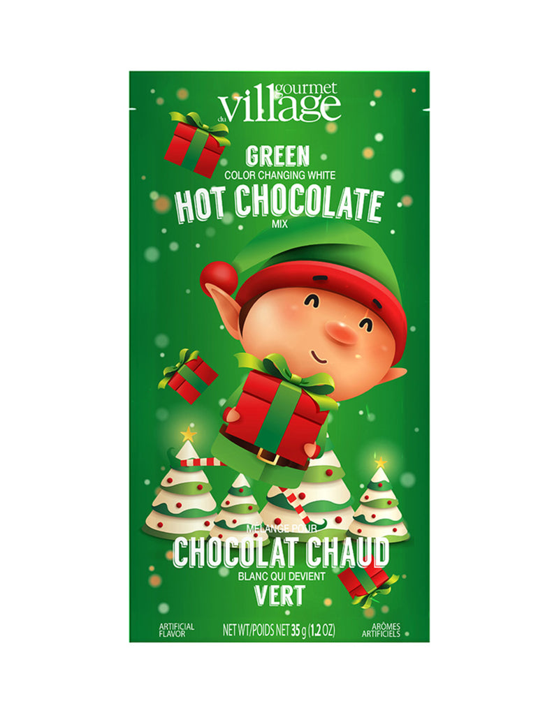 Mélange pour chocolat chaud blanc qui devient vert - Lutin - Gourmet du village | Veille sur toi