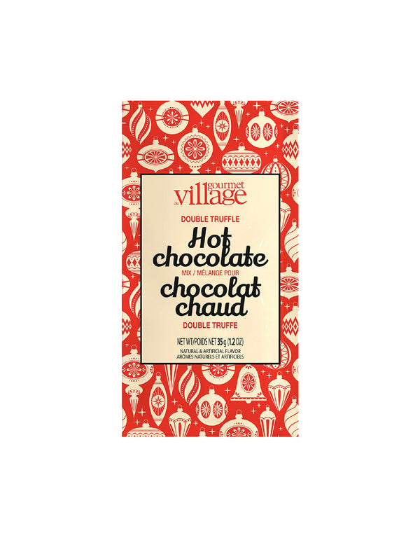 Sachet de chocolat chaud - Ornement rétro - Gourmet du village