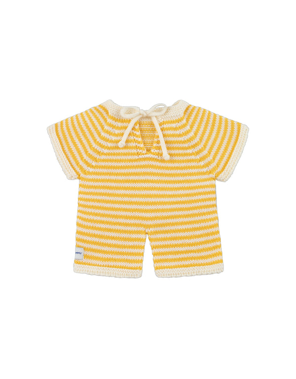 Vêtement pour Bébé Gommu - One piece jaune et crème - We are Gommu